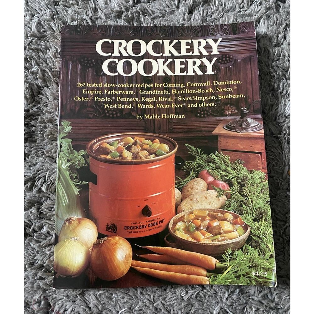 Crockery Cookery By Mabel Hoffman - 1975 Vintage Cookbook Paperback